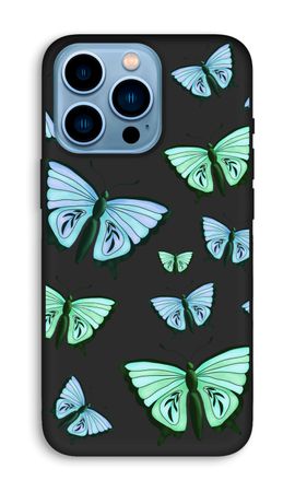 Blaue und grüne Schmetterlinge