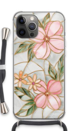 Oranje glas in lood bloem