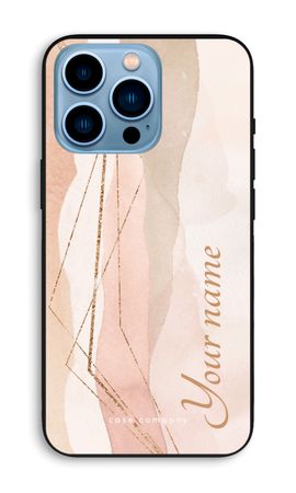 Gold Lines Namecase - Blush