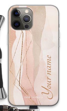 Gold Lines Namecase - Blush