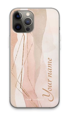 Gold Lines Namecase - Blush