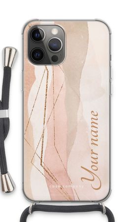 Gold Lines Namecase - Blush