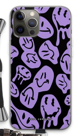 Schmelzender Smiley - Lila