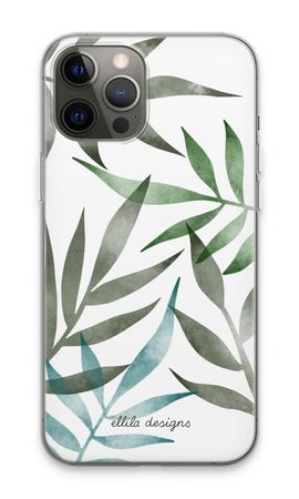 Tropical watercolor leaves