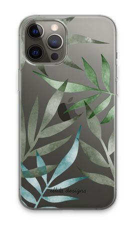 Tropical watercolor leaves