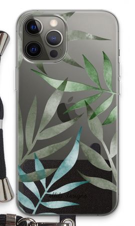 Tropical watercolor leaves