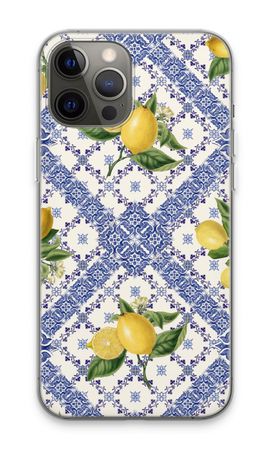 Blue tiles and lemons