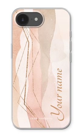 Gold Lines Namecase - Blush