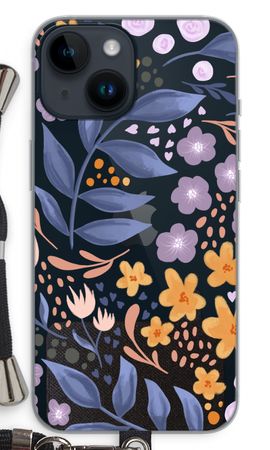 Flowers with blue leaves