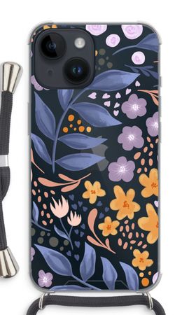 Flowers with blue leaves