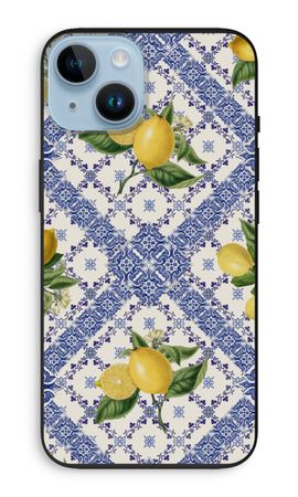Blue tiles and lemons