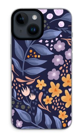 Flowers with blue leaves