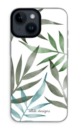 Tropical watercolor leaves