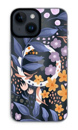 Flowers with blue leaves