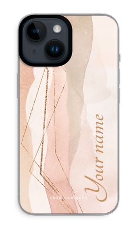 Gold Lines Namecase - Blush