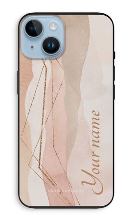 Gold Lines Namecase - Blush
