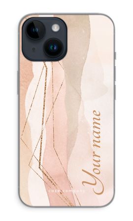 Gold Lines Namecase - Blush