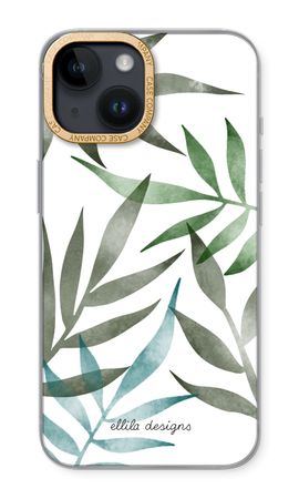Tropical watercolor leaves