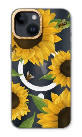 Sunflower and bees