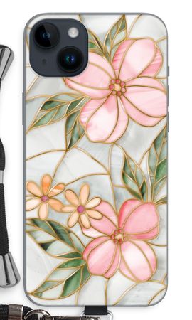 Orangefarbene Glasmalerei-Blume