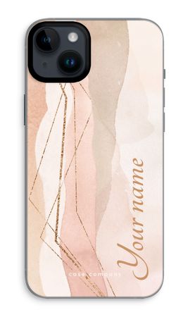Gold Lines Namecase - Blush