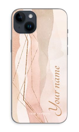 Gold Lines Namecase - Blush