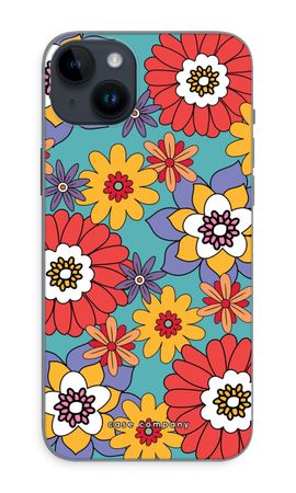 Retro Flowers - Blue