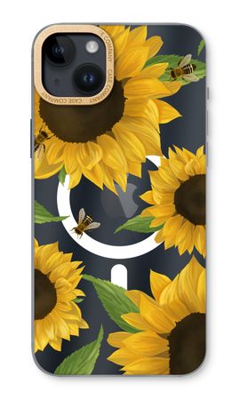 Sunflower and bees