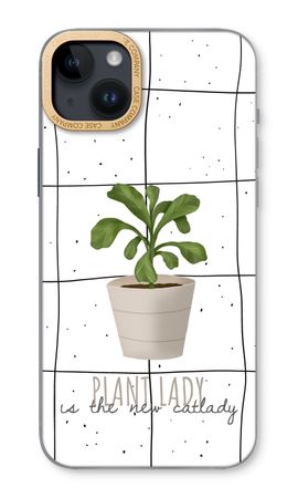 Houseplant on windowpane