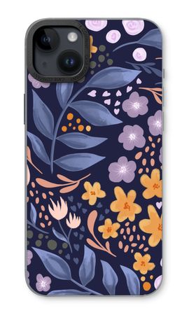 Flowers with blue leaves