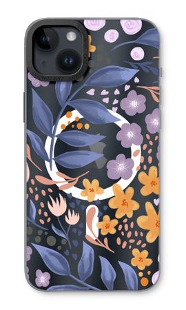 Flowers with blue leaves