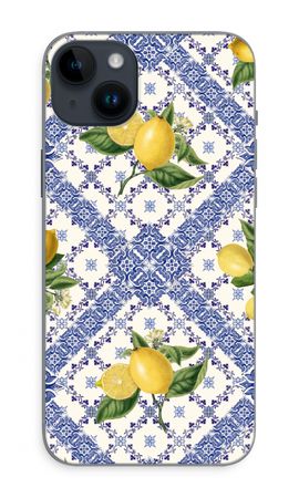 Blue tiles and lemons