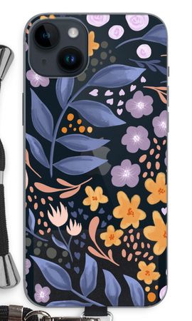 Flowers with blue leaves