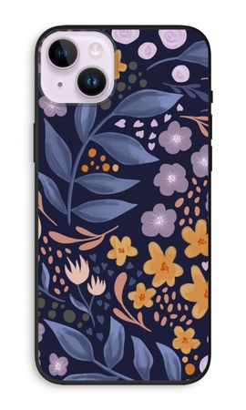 Flowers with blue leaves