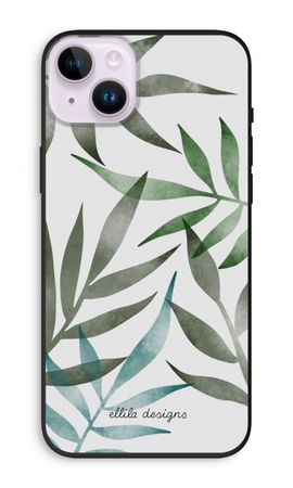 Tropical watercolor leaves
