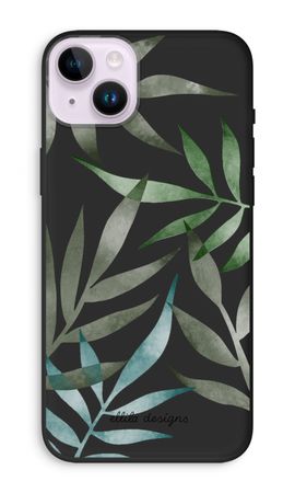 Tropical watercolor leaves