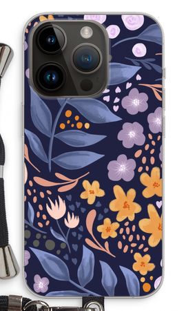 Flowers with blue leaves