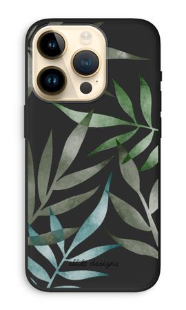 Tropical watercolor leaves