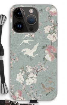 Japanese crane birds blossom