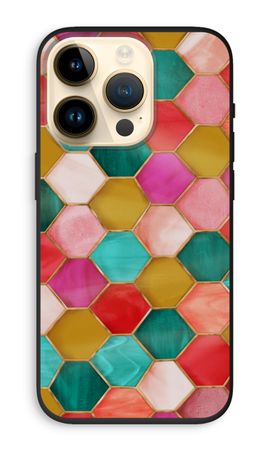 Hexagons in stained glass