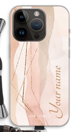 Gold Lines Namecase - Blush