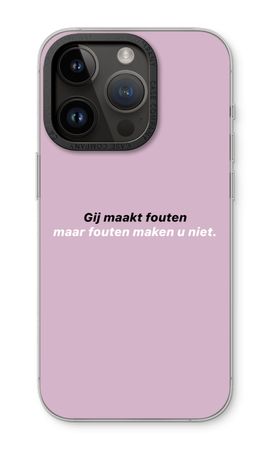 Fouten maken u niet