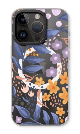 Flowers with blue leaves