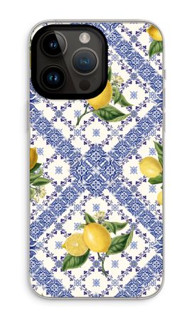 Blue tiles and lemons