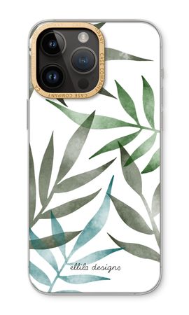 Tropical watercolor leaves