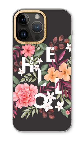 Hello in flowers