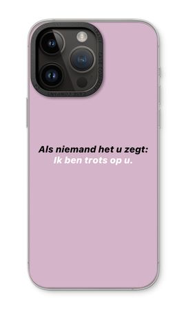Ik ben trots op u
