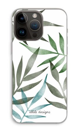 Tropical watercolor leaves