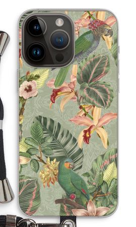 Tropical jungle parrot