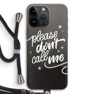 Don't call